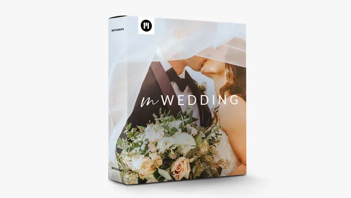 50个爱情婚礼纪录片摄影MV视频剪辑调色转场文字标题排版动画工具包FCPX插件 motionVFX – mWedding 汉化版
