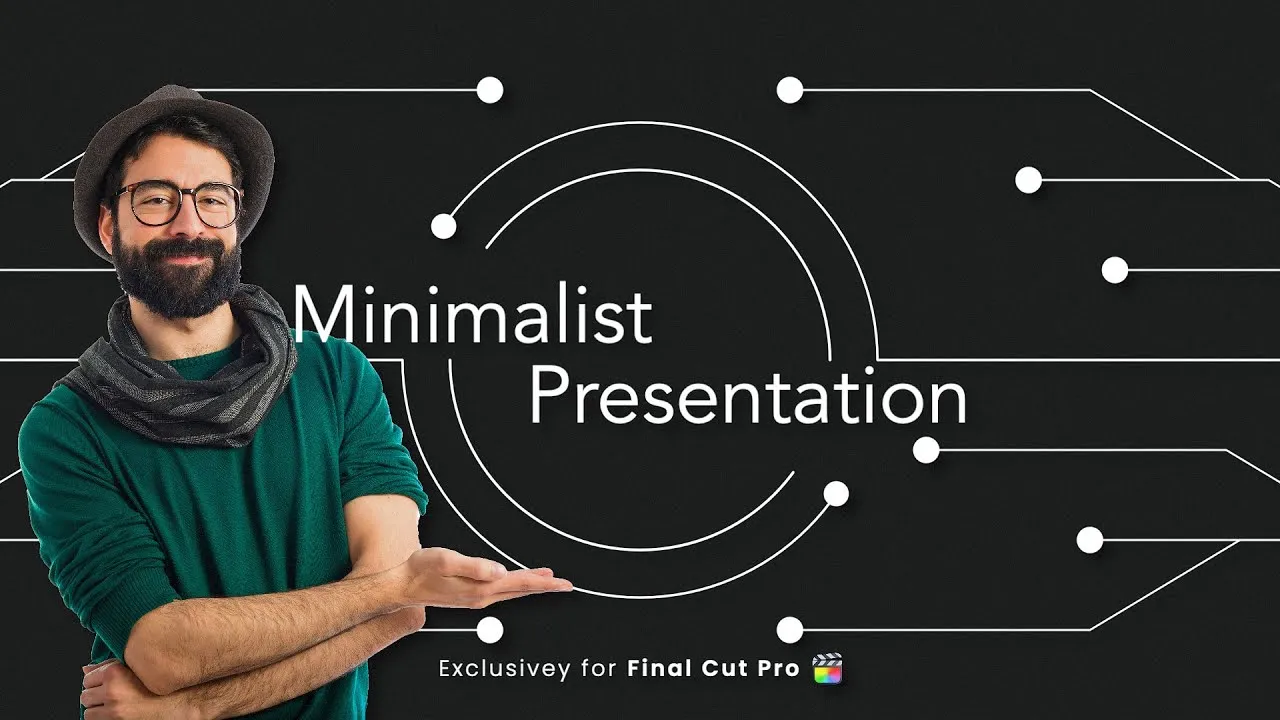 50组现代演示文稿线条呼出指示标注文字标题转场图形动画FCPX插件 IF Motion – Minimalist Presentation 汉化版