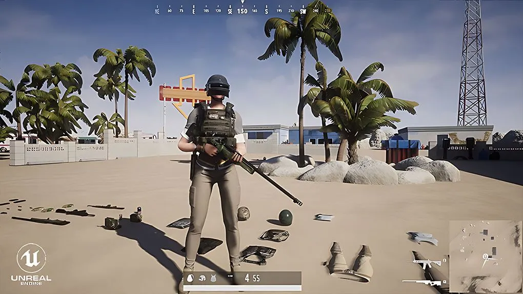 Unreal Engine大逃杀游戏蓝图设计完整制作训练视频教程 Unreal Engine 4 Game Develop: Battle Royale with Blueprint