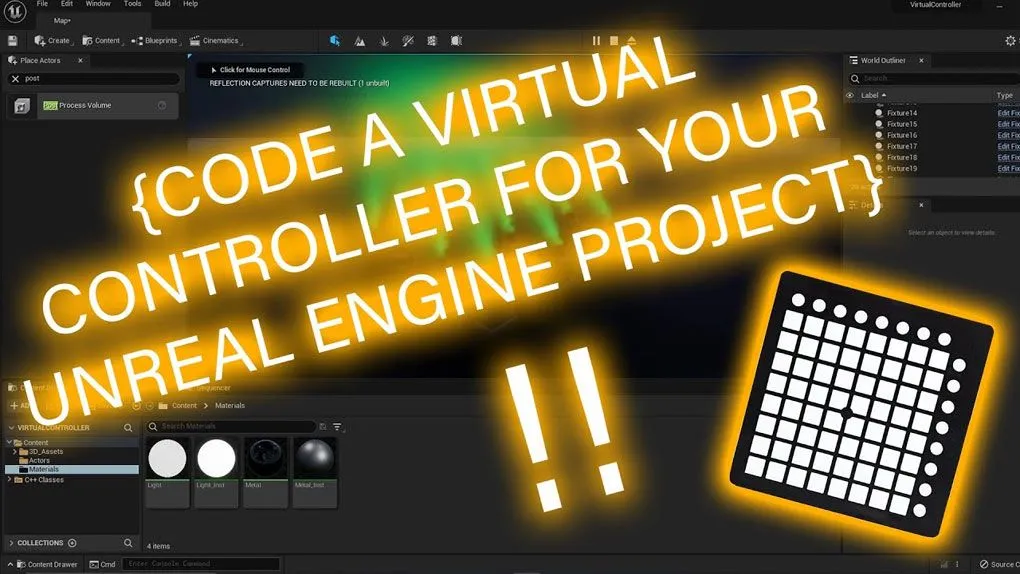 Unreal Engine虚拟控制器实例制作训练教程 Create a Virtual Controller for your Unreal Engine project