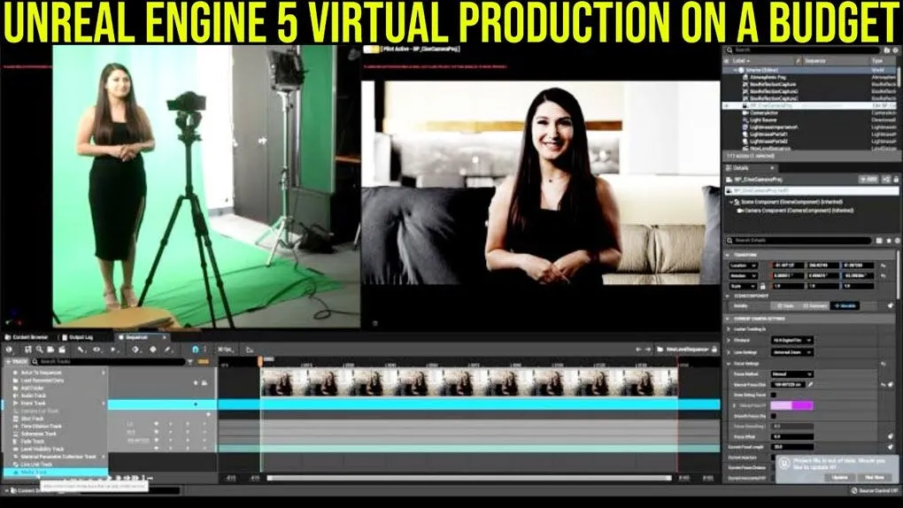 UE5绿幕抠像虚幻演播制作视频教程 中文字幕 Indie Virtual Production with Unreal Engine 5