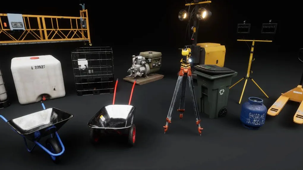 3A级游戏建筑道具虚幻引擎UE游戏素材 Construction Props - Vol 2