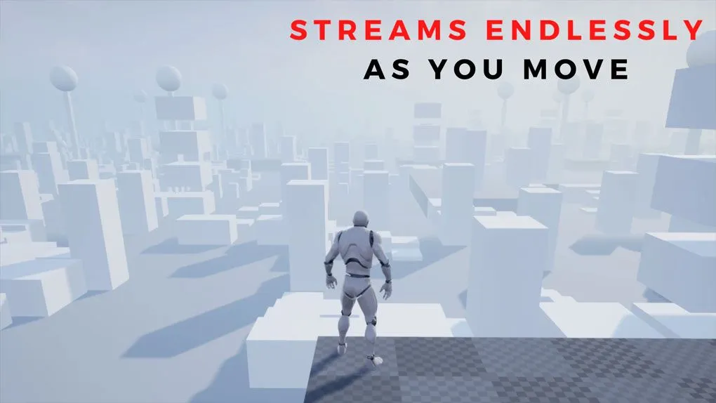 无尽随机程序性开发世界蓝图Unreal Engine游戏素材 Endless Random Procedural Worlds (With Level Streaming)
