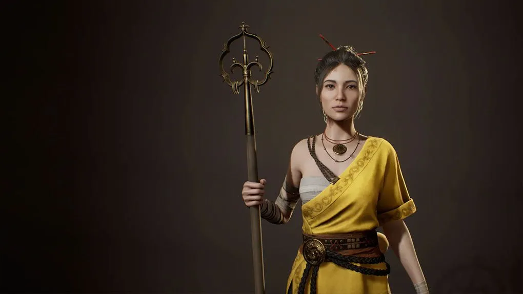 女性战士武僧人物角色模型Unreal Engine游戏素材 Girl Monk v001