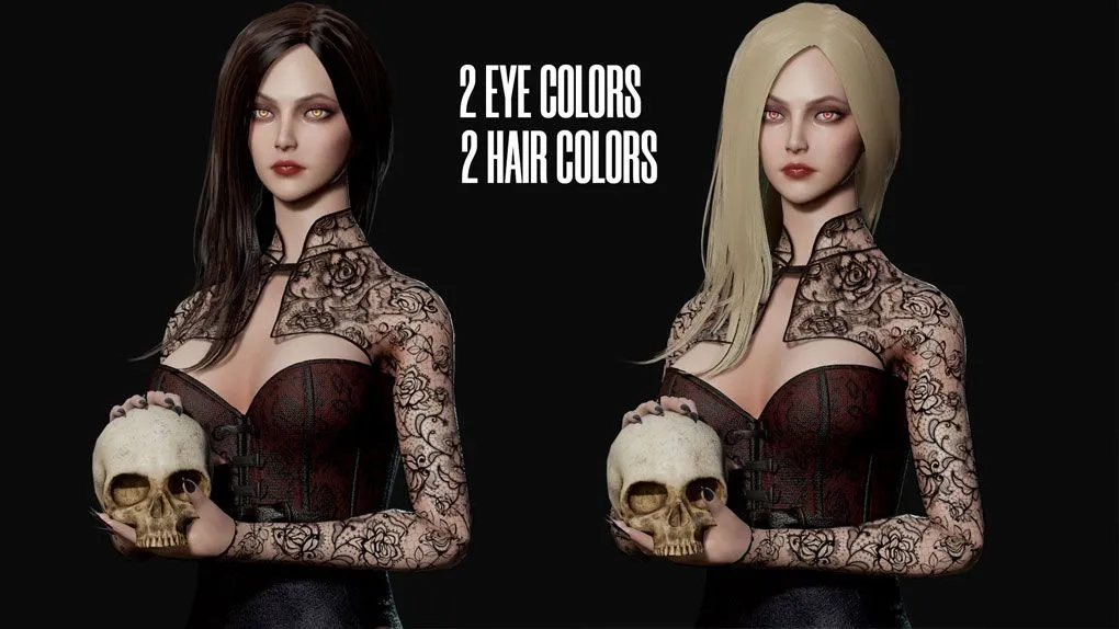 女吸血鬼角色Unreal Engine游戏素材资源 Lady Vamp