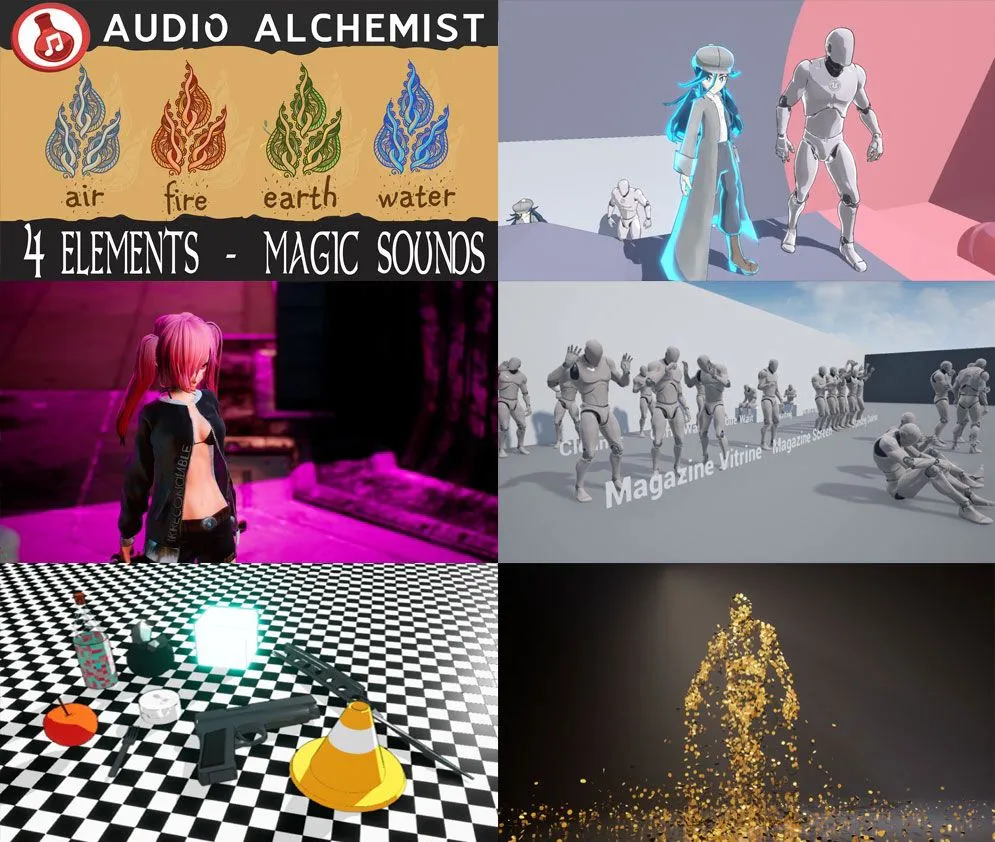 Unreal Engine虚幻游戏引擎游戏素材2022年1月合集第一季