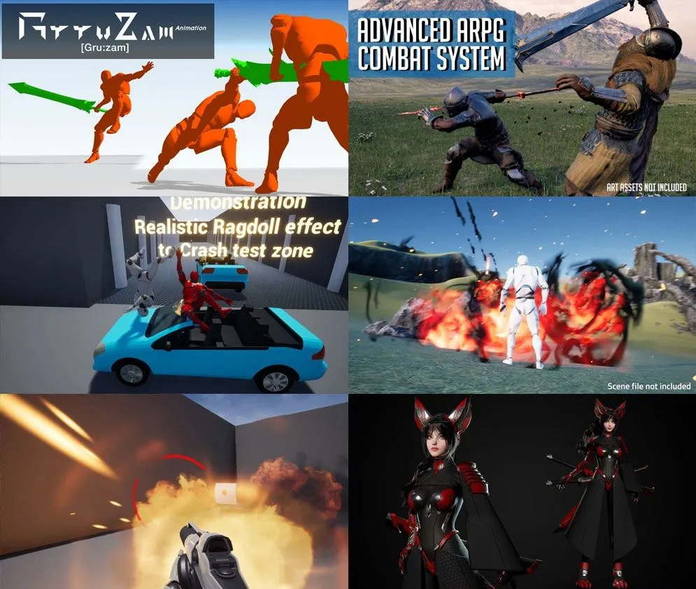 Unreal Engine虚幻游戏引擎游戏素材2022年1月合集第二季