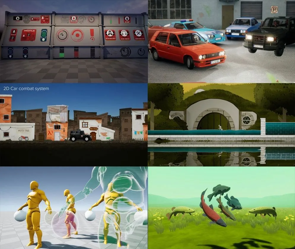 Unreal Engine虚幻游戏引擎游戏素材2022年1月合集第五季