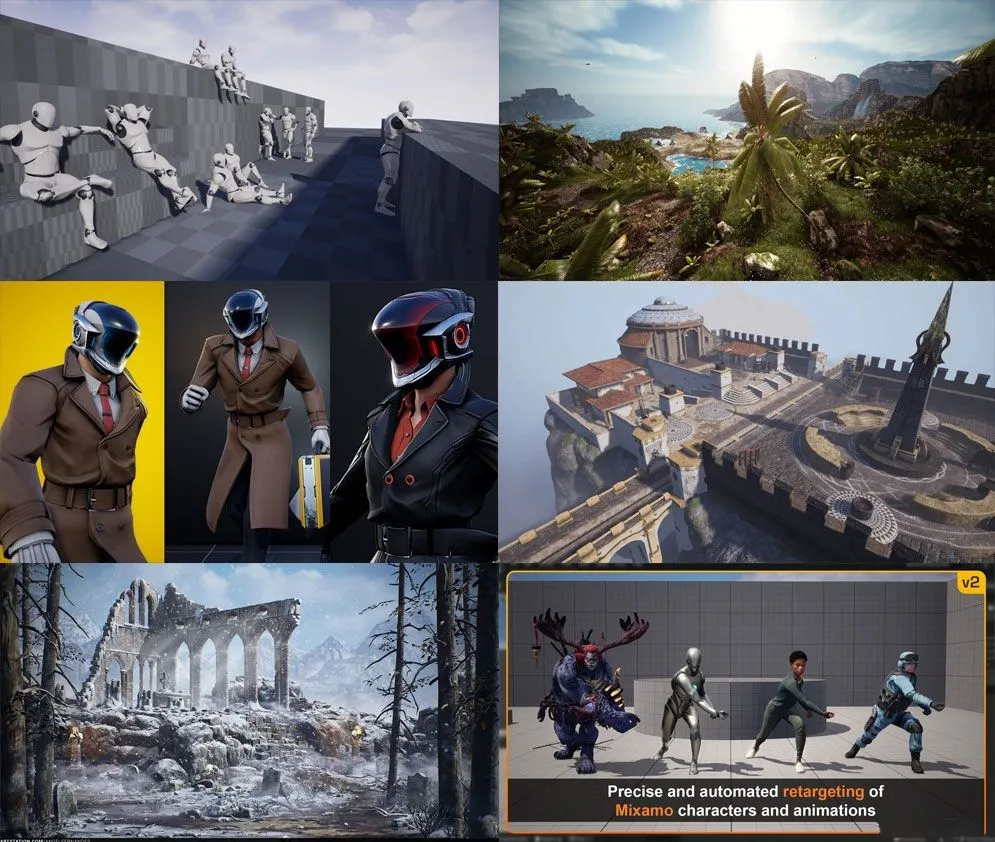 Unreal Engine虚幻游戏引擎游戏素材2022年1月合集第六季