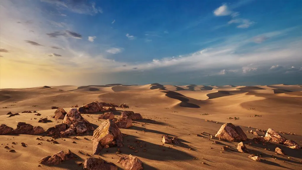 模块化地形景观环境场景Unreal Engine游戏素材资源 Brushify - Dunes Pack