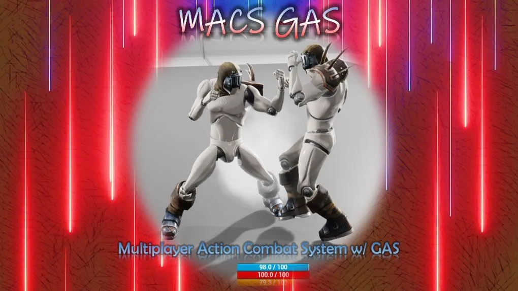 格斗动作战斗系统Unreal Engine游戏素材资源 Multiplayer Action Combat System w/ GAS (MACS_GAS)