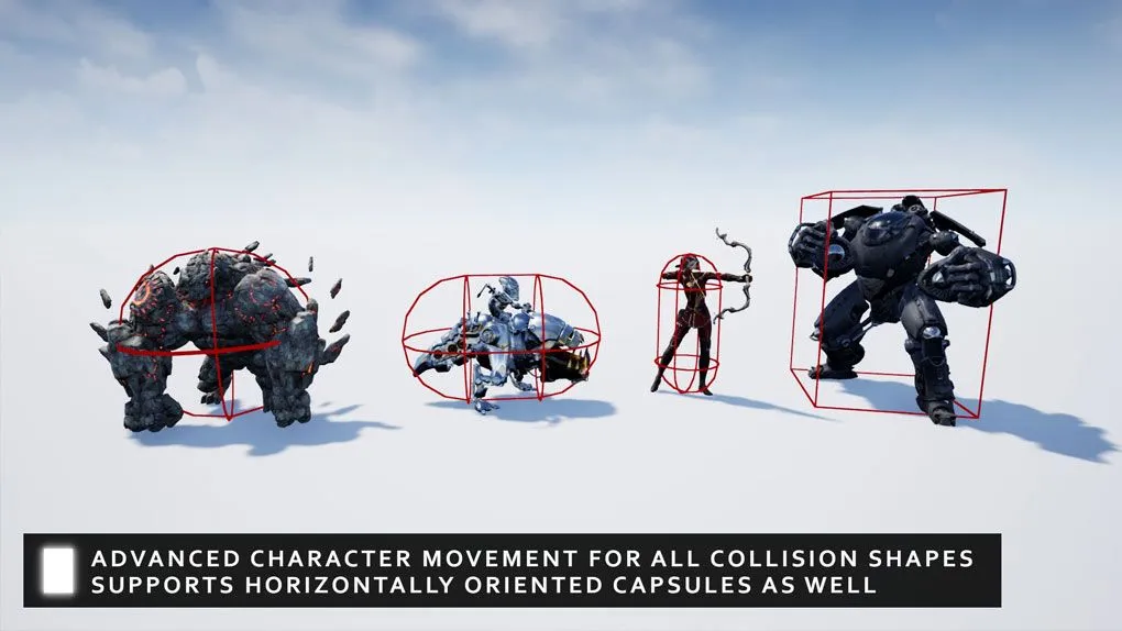 各类角色运动姿势动作框架代码插件Unreal Engine游戏素材资源 General Movement Component