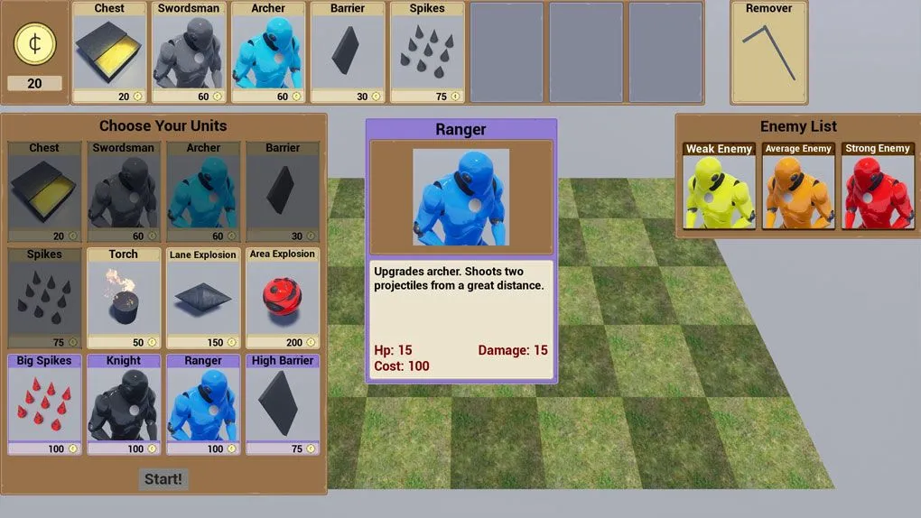 塔防策略游戏模板蓝图Unreal Engine游戏素材资源 Tower Defense Template