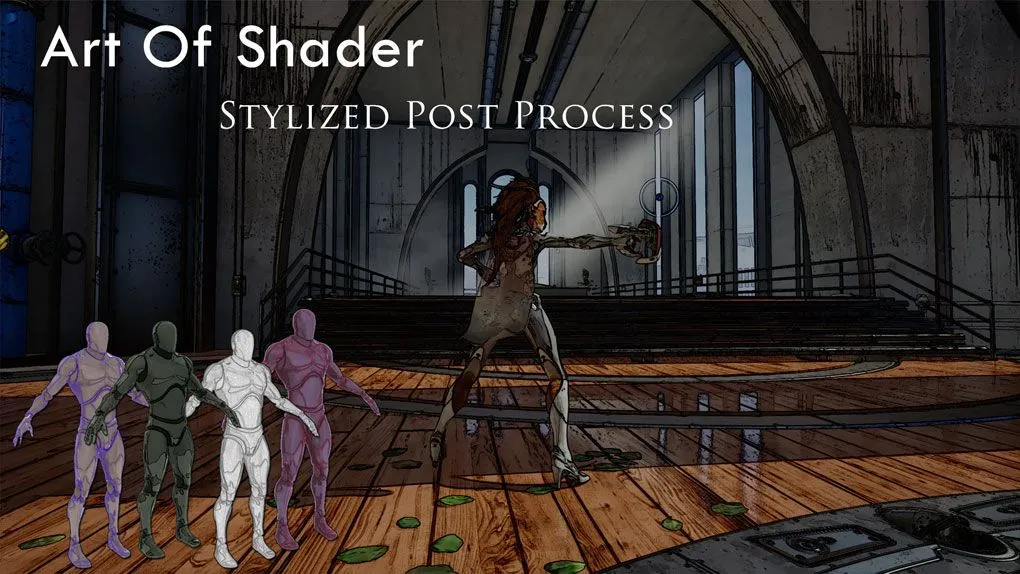 风格化后期处理效果包蓝图Unreal Engine游戏素材资源 Art of Shader - Stylized Post Process