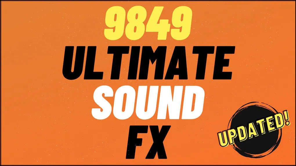 9849组游戏SFX音效库Unreal Engine游戏素材资源 Ultimate SFX Bundle