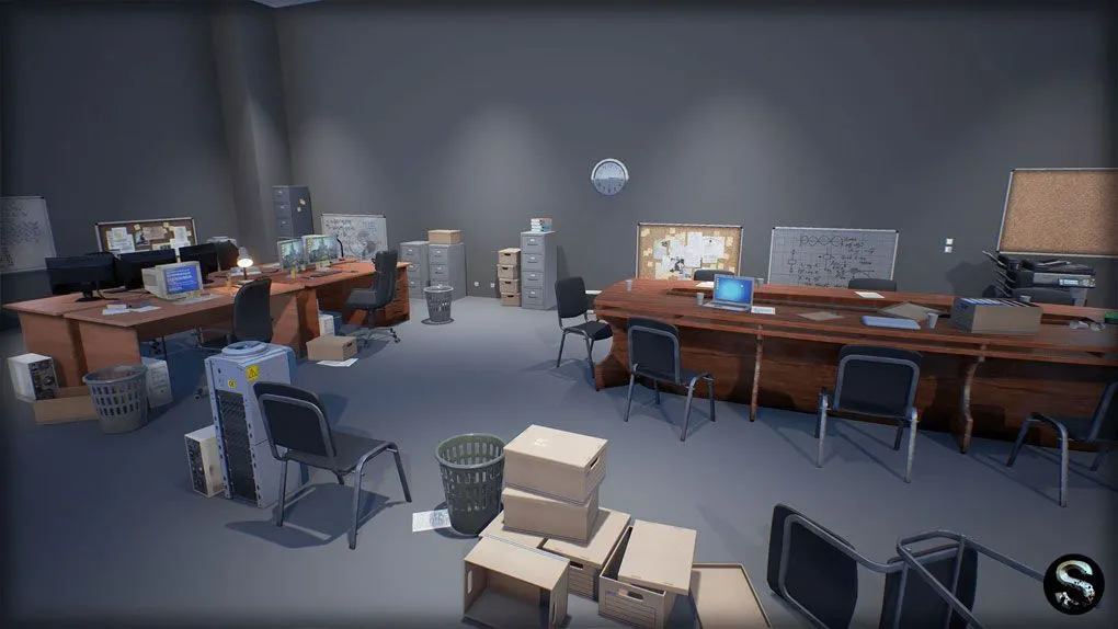 工业办公室室内环境高品质道具Unreal Engine游戏素材资源 Industry Props Pack 3 Office