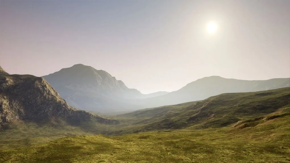 景观进行纹理化自动材质Unreal Engine游戏素材资源 Automatic Landscape Material