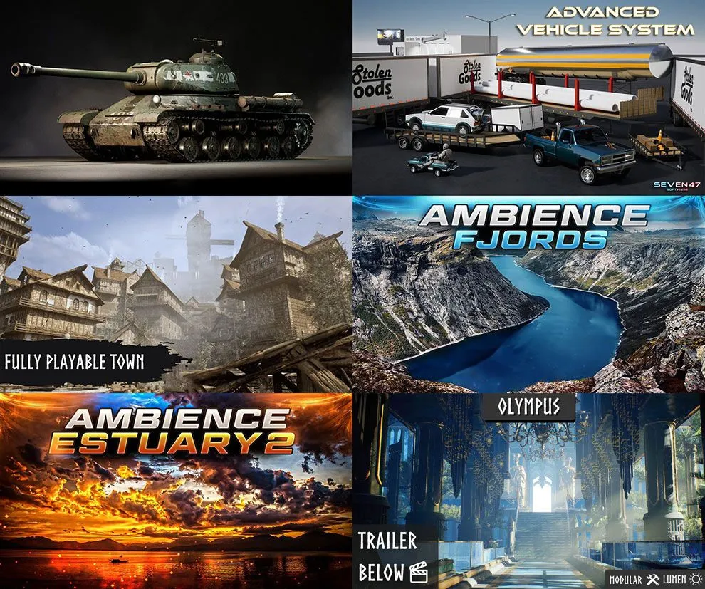 Unreal Engine虚幻引擎游戏素材合集2023年11月第三季