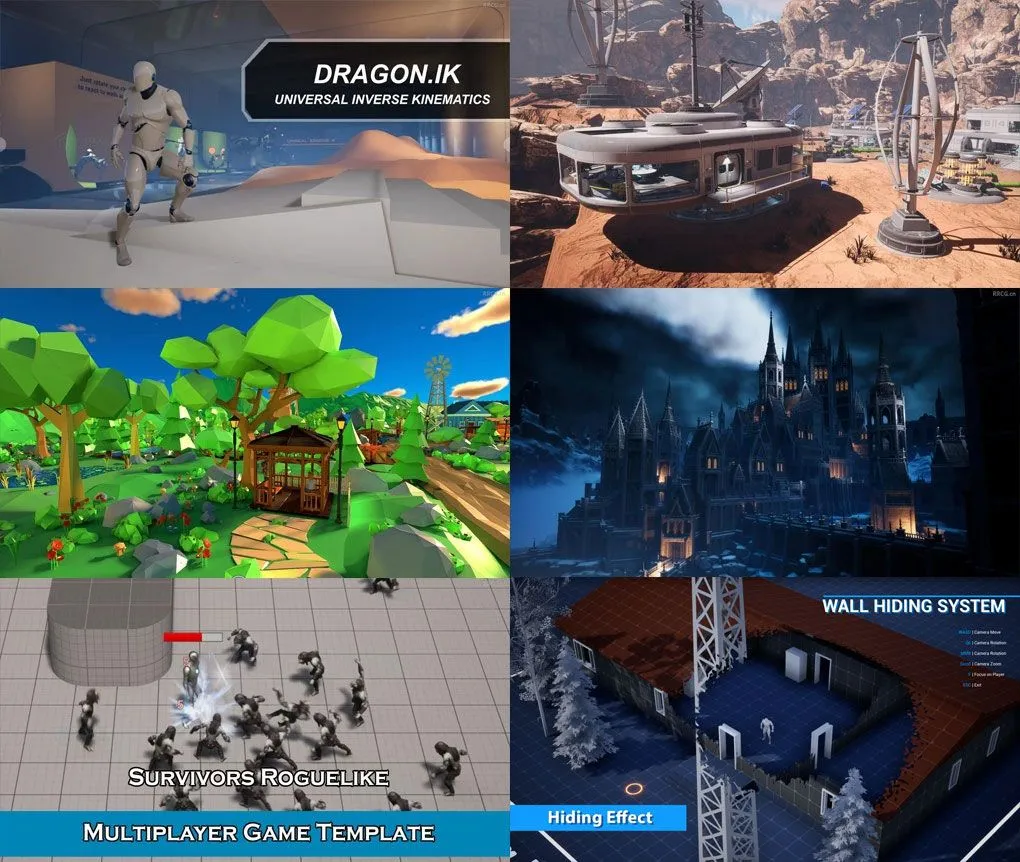 Unreal Engine虚幻引擎游戏素材合集2023年12月第一季