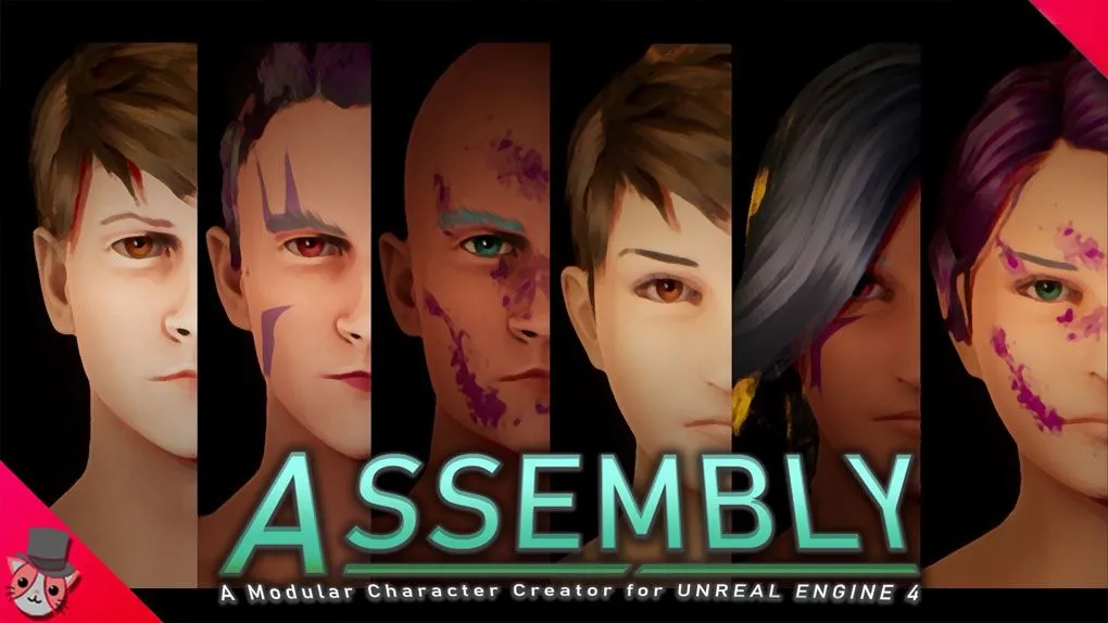 模块化角色灵活插件系统Unreal Engine游戏素材资源 Assembly: Modular Character Creator
