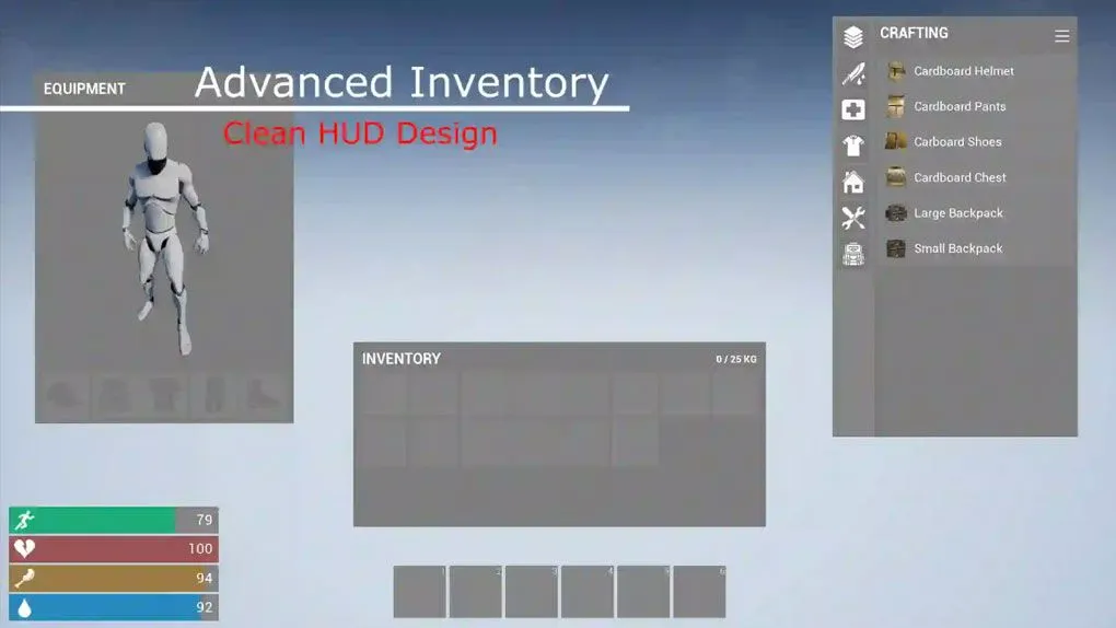 可定制多人游戏战斗模板系统Unreal Engine游戏素材资源 Survival Game Kit V1
