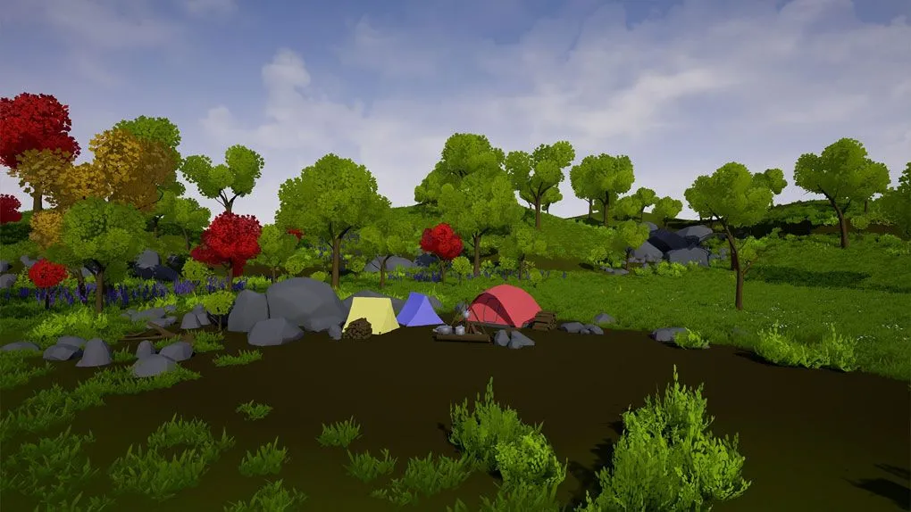 不同季节风格化绿植室外森林场景Unreal Engine游戏素材资源 Stylized Forest Kit