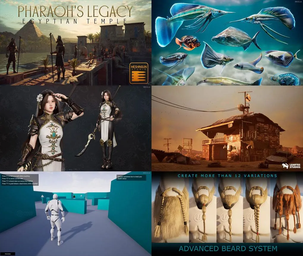 Unreal Engine虚幻引擎游戏素材合集2024年第二季