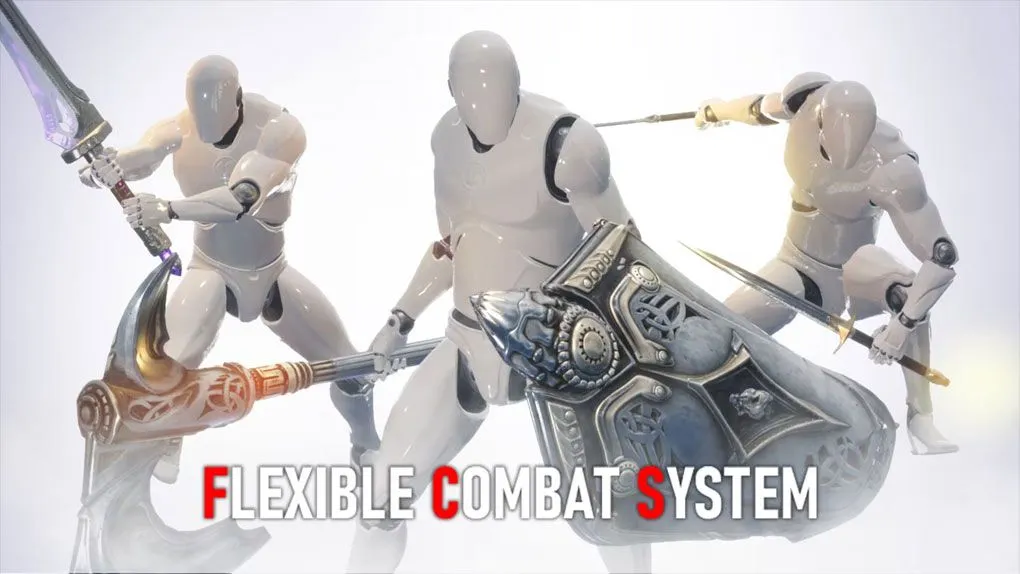 角色武器动作战斗系统蓝图UE游戏素材 Flexible Combat System
