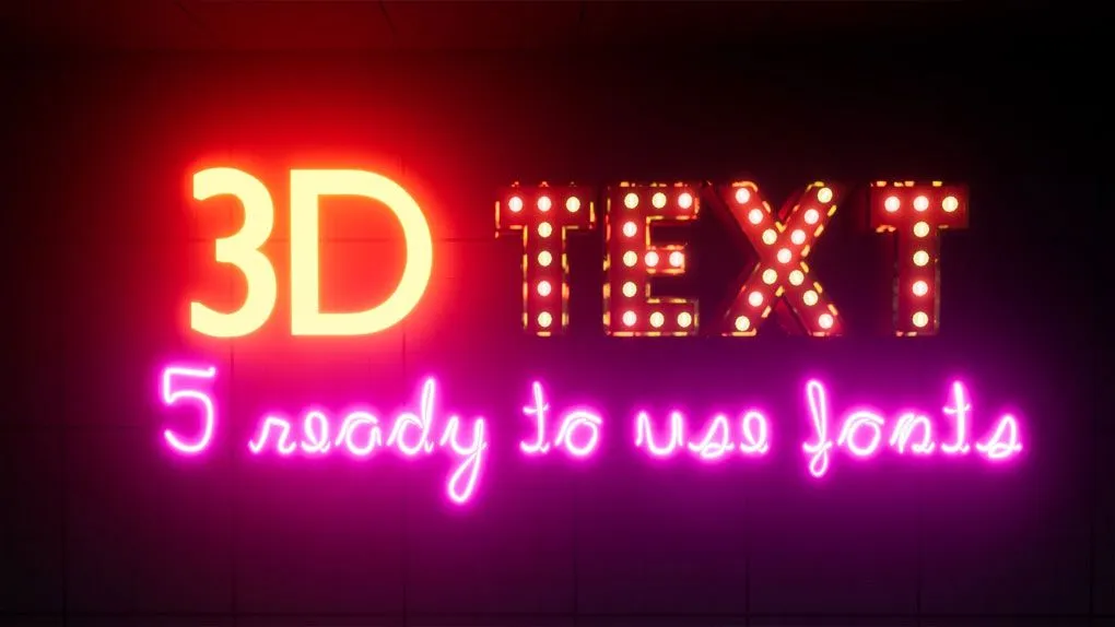 三维自定义字体文本生成器蓝图UE游戏素材 3D Text Generator - Diegetic Design - Custom Fonts