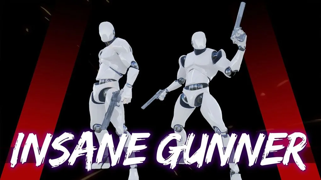 手持武器人物角色动画套装UE游戏素材 Insane Gunner AnimSet