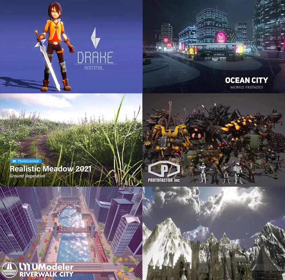 Unity游戏资源素材2022年11月合集第一季