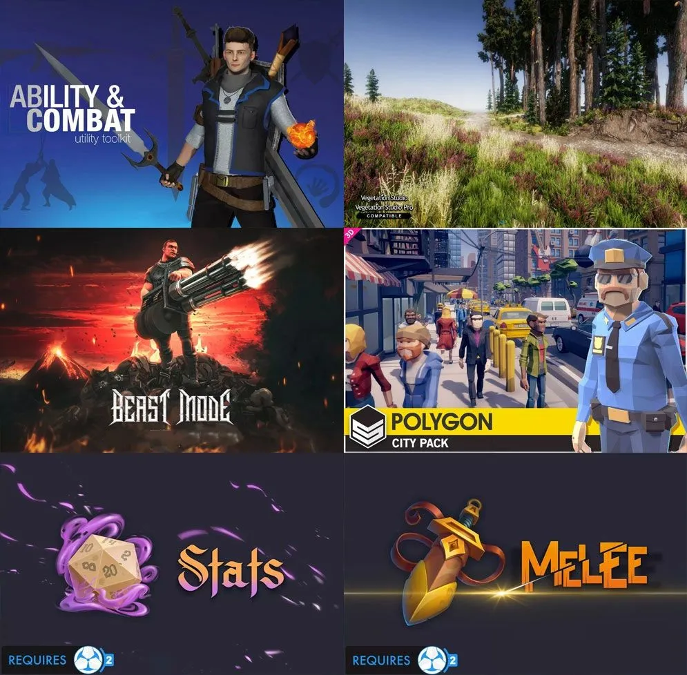 Unity游戏素材资源合集2023年8月第一季