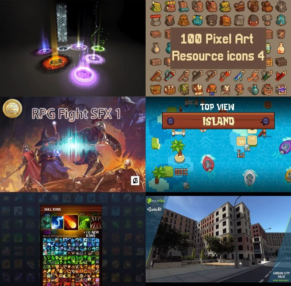 Unity游戏素材资源合集2023年10月第一季