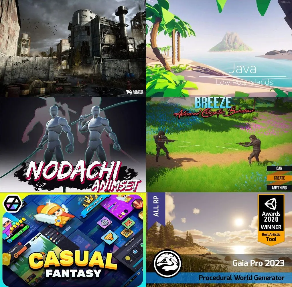 Unity游戏素材资源合集2024年第一季