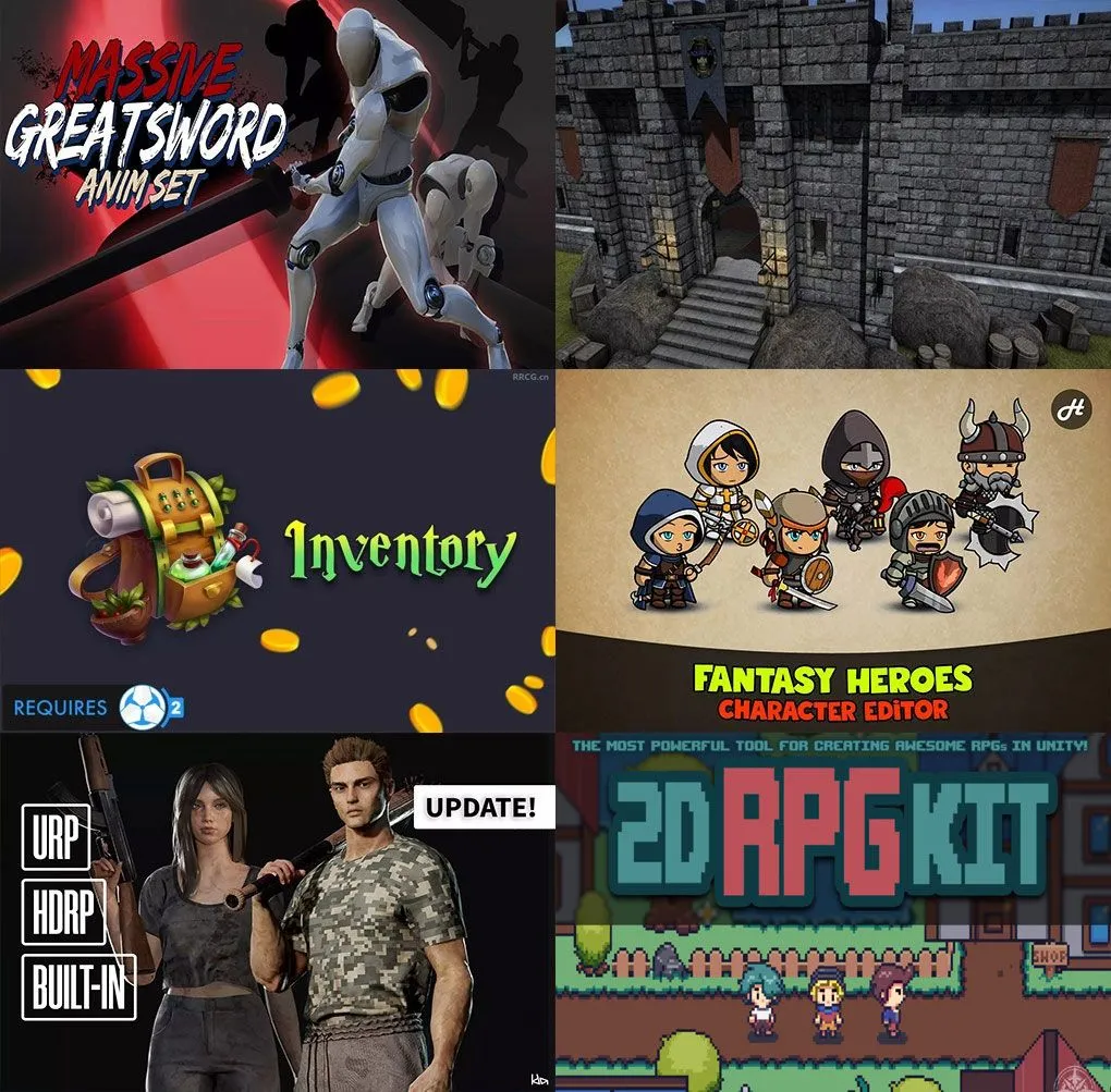 Unity游戏素材资源合集2024年第二季