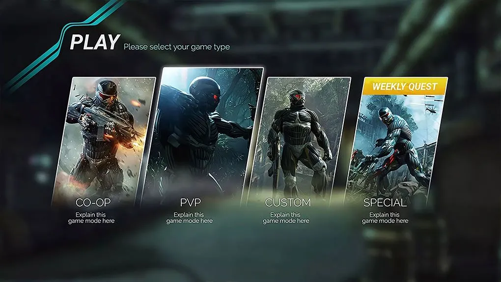 现代科幻多人FPS动作游戏UI界面Unity游戏素材 MODUS UI