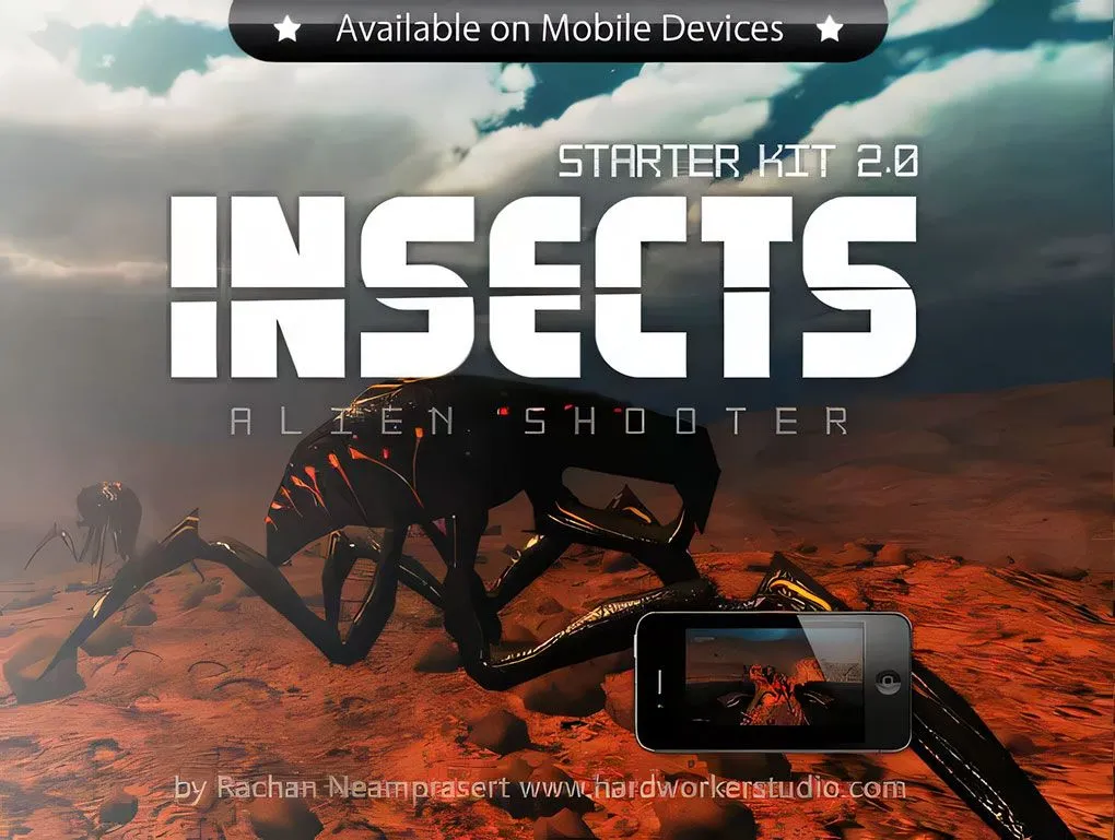 科幻外星昆虫第一人称射击类系统模板Unity游戏素材资源