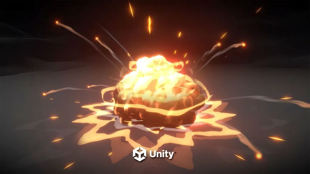 Unity游戏爆炸视觉特效完整实例制作视频课程 中文字幕 Visual Effects for Games in Unity - Stylized Explosion