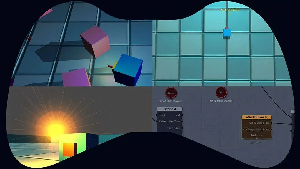 Unity中uScript插件游戏开发技术视频教程 Unity Game Development Using uScript