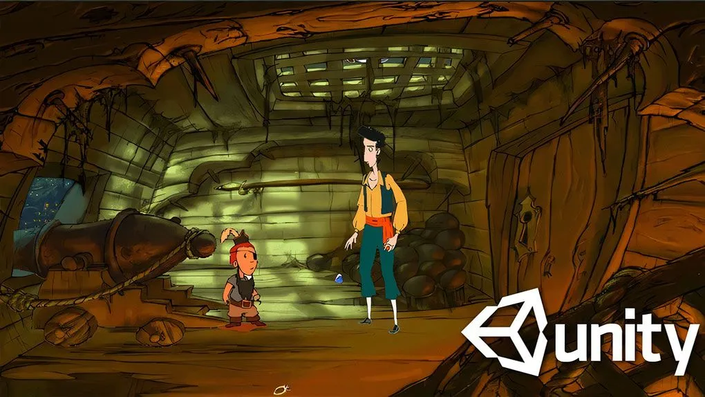 Unity解密冒险类2D游戏开发制作视频教程 Unity 2D Advance Point and Click Game(Like Monkey Island)