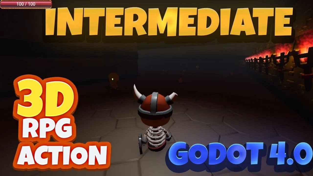 Godot 4.0 RPG动作游戏开发制作视频教程 3D RPG Action Game Dev Tutorial in Godot 4.0 Course