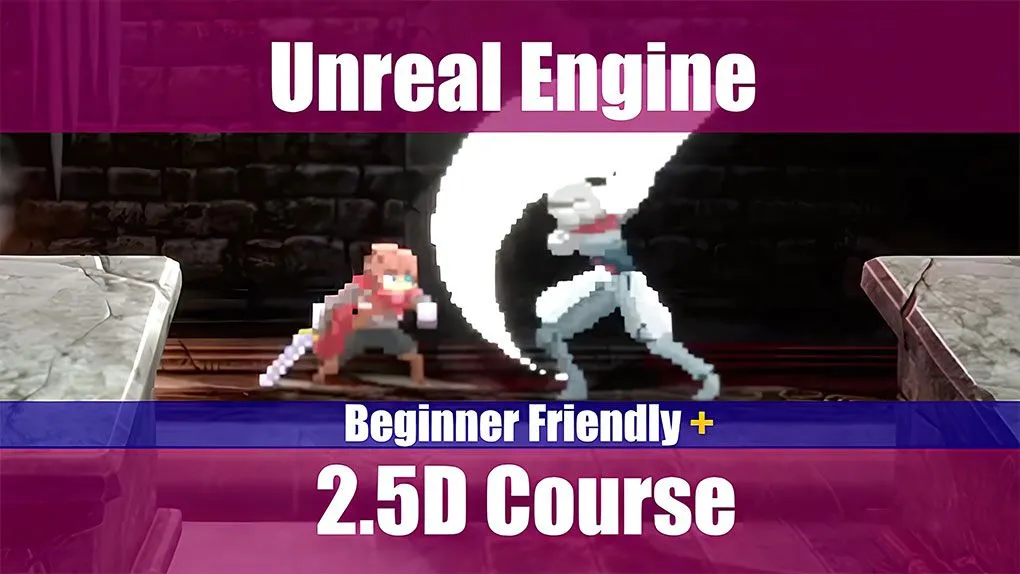 UE5虚幻引擎2.5D游戏开发完整制作流程视频教程 Unreal Engine 2.5D Platformer | Beginner Friendly | HyperDev