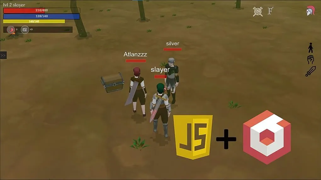 3D RPG角色扮演网页游戏制作流程视频教程 Create 3D JavaScript Game