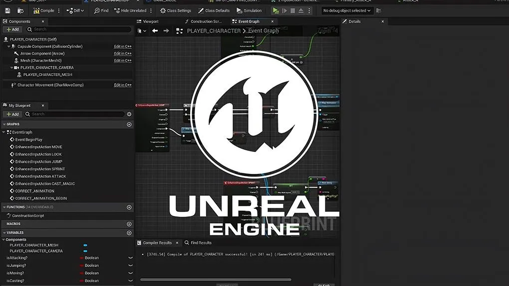 UE5虚幻引擎人物角色升级系统蓝图制作视频教程 Unreal Engine 5 Blueprint RPG Character Level Up System