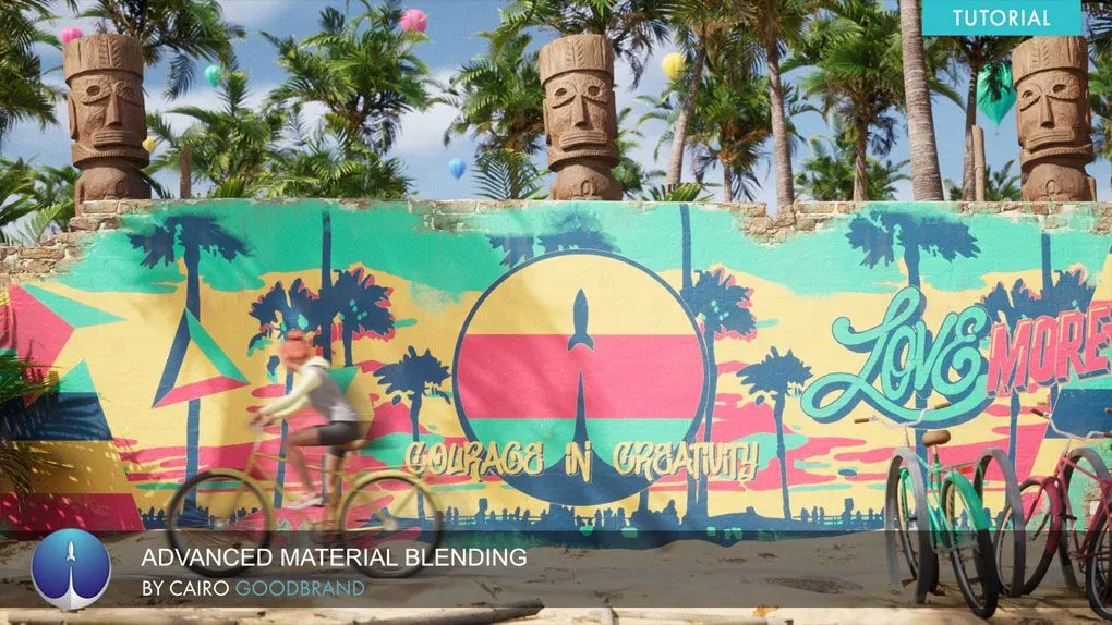 UE5虚幻引擎混合材质高级技术训练视频教程 Advanced Material Blending in UE5| Cairo Goodbrand