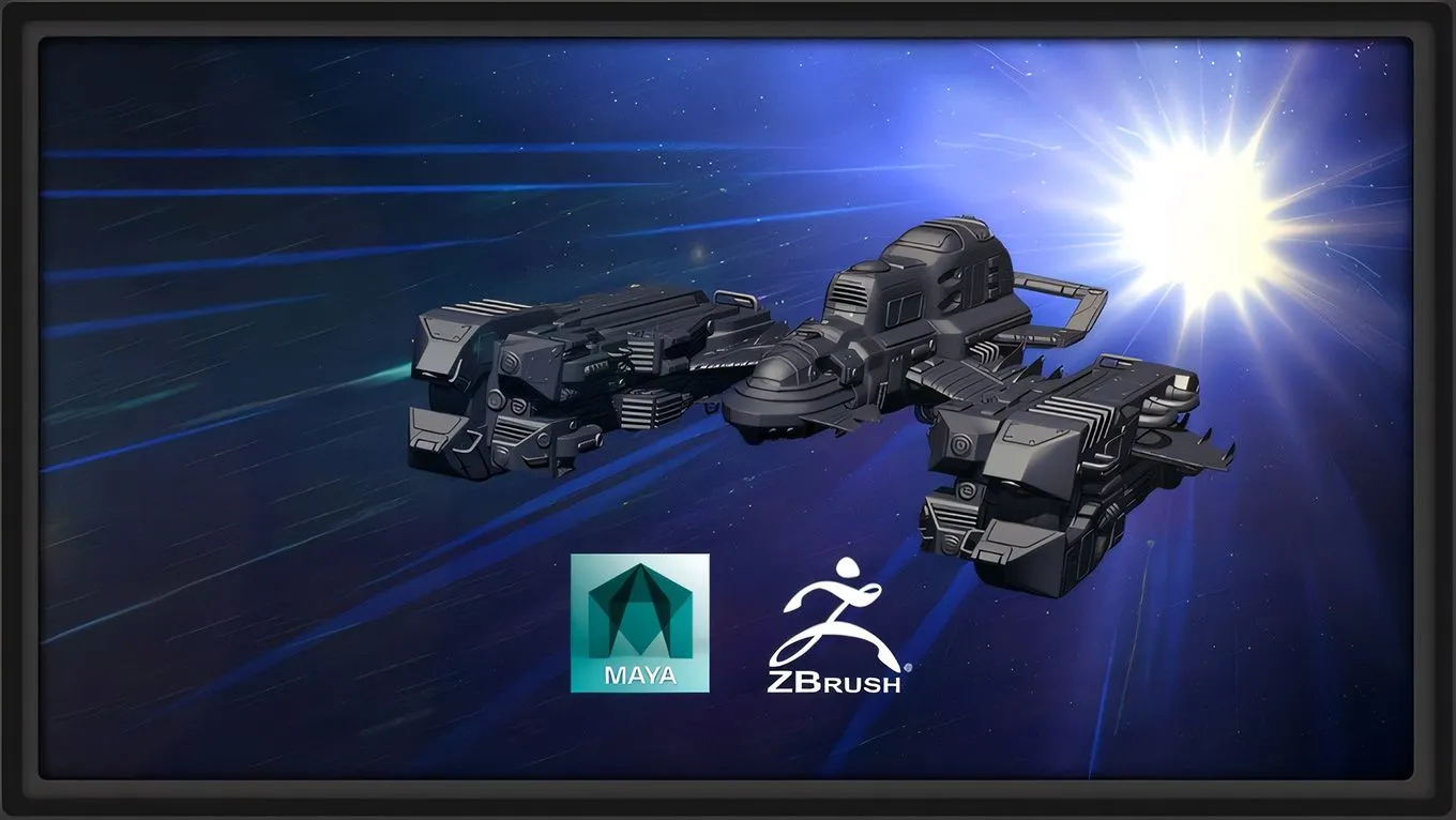 超精细宇宙飞船建模实例制作视频教程第五季