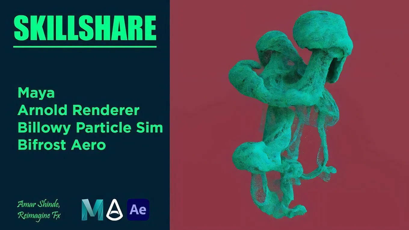 Maya中Bifrost Aero雾状粒子模拟技术训练视频教程