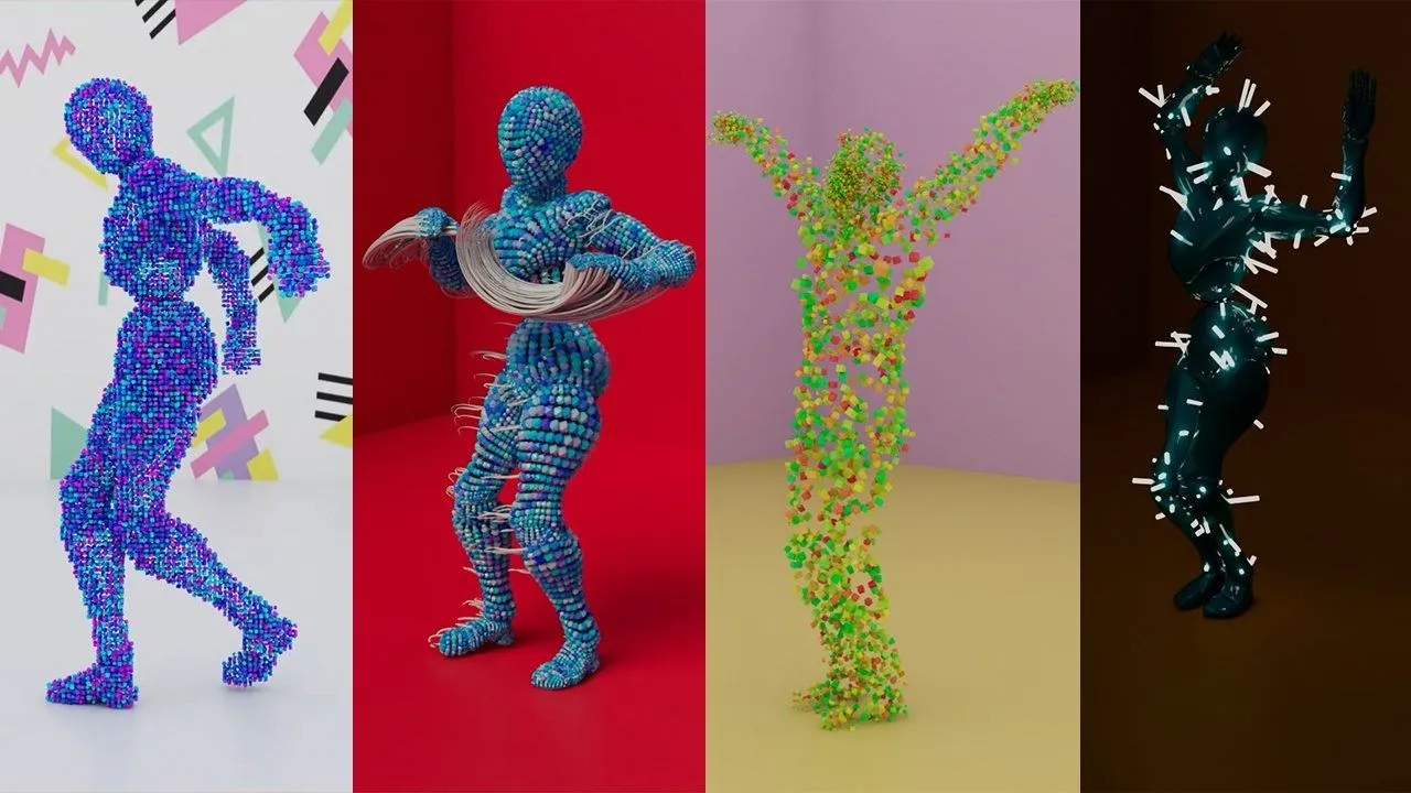 Maya中MASH动作捕捉动态模拟技术训练视频教程 Create animated avatars with MASH for Maya