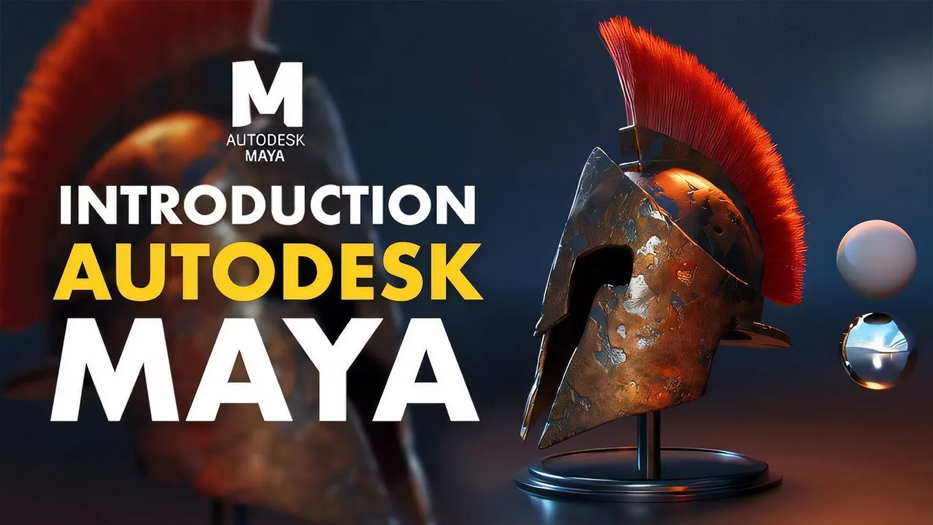 Maya斯巴达头盔实例制作工作流程视频教程