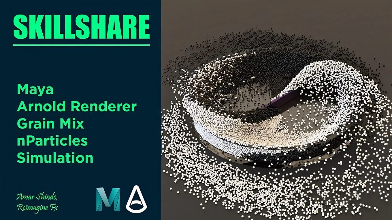 Maya中nparticles粒子动力模拟技术视频教程